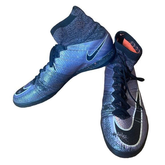 Nike Mercurial X Superfly Proximo Indoor Purple Football Soccer Shoes Cleats 7.5 - Picture 1 of 10